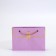 Packet for flowers, handle chain, "lilac", with gold embossing, 15 x 10.5 x 10 cm