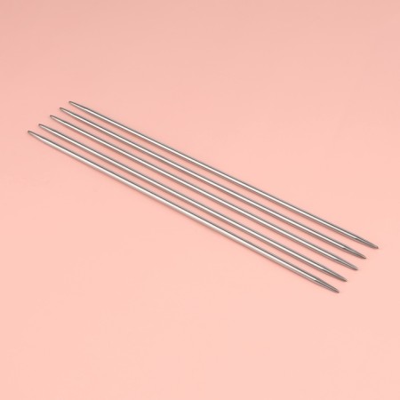 Knitting knitting needles, hitchful, d = 4 mm, 25 cm, 5 pcs