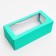 Self -charged box, with a window, mint, 16 x 35 x 12 cm mix
