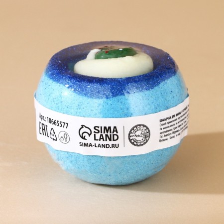 New Year. A bomb for a bath with a toy, 140 g, mix-22