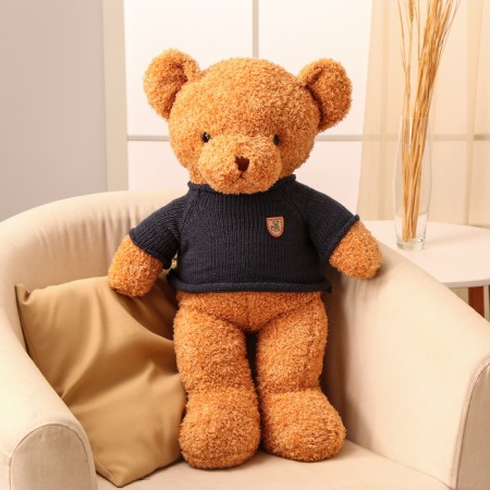 Soft toy "Bear", in a knitted sweater, 75 cm-4