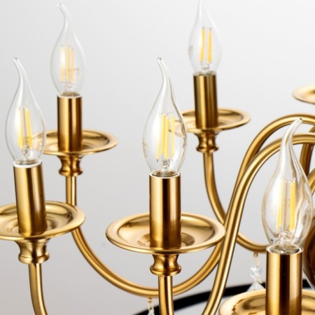 Anter chandelier 12x40W E14 Brass 75x75x50 cm Bayerlux-6