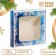 Gift box team with the window "Winter", 13 x 13 x 3 cm