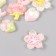 Decor for creativity plastic "Blocked tulip" Gloss Mix 2.4x2.4 cm