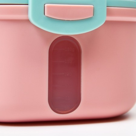 Container for storage of baby food "Crown", 240 gr., Pink color-8