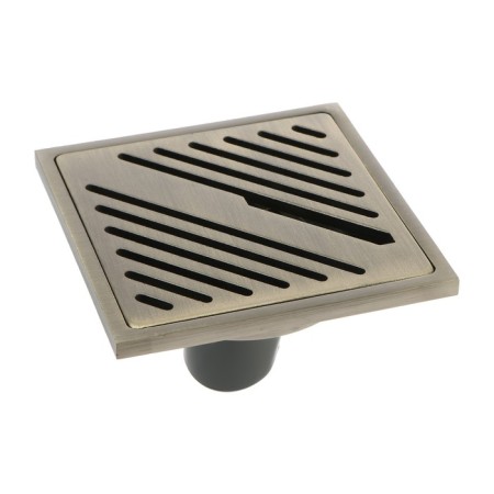 Zein gap, 100x100 mm, vertical, d = 32 mm, stainless steel, antique bronze