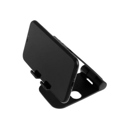 Luazon phone stand, adjustable height, silicone inserts, black-7