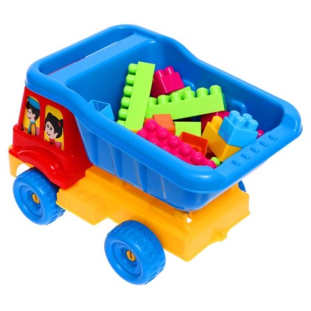 Toy Granite Truck "Auto Truck" + mini - designer, 26 details, chicks-6