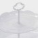 Ovalno-Ovalnaya Farrier “Vivien”, 2 tiers, 25.5 × 17.5/30 × 21.5 cm, white color