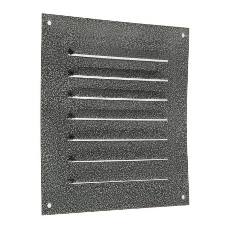 Ventilation grate Zein luxury RM1717SR, 175 x 175 mm, with a grid, metal, silver-4