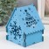 Domik box "Snowflake" Blue 12x10x14 cm (set of 7 parts)