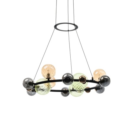 Svetnik "Desio" 12xg9 black and gold 67x67x18-118 cm-2
