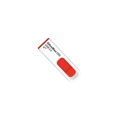 OLTRAMAX 250, 4 GB, USB2.0 flash drive, th he is up to 15 MB/s, PBU up to 8 Mb/s, red-1