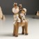 Souvenir Polystone "Baby in a hat-earmeling hat on the elk" Bezh 6x11x14 cm