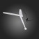 The floor lamp ST LUCE. SL305.505.03. SPRUZZO. 3x60 watts, E27, 155x155x205 cm, white color