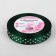 Satin tape "Peas", 15 mm × 23 ± 1 m, dark green color No. 049