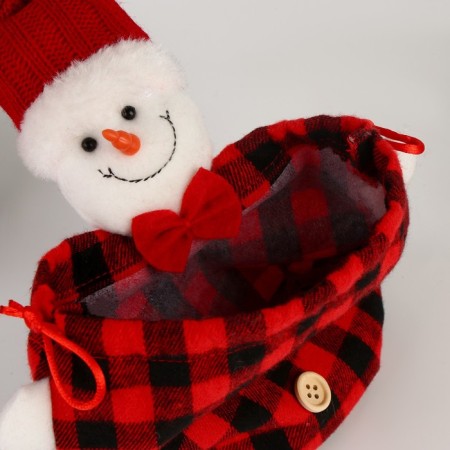 Bag for gifts "Snowman" in a cage-3