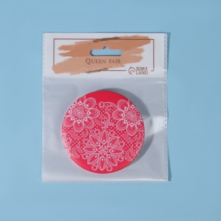 Folding mirror "Lace", D 7.5 cm, MIX drawing-4