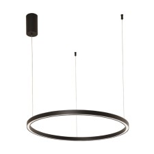 Suspended chandelier Arte Lamp Smooth A2223SP-1BK, LED, 42 W, 60x60x150 cm, 2100 lm, black