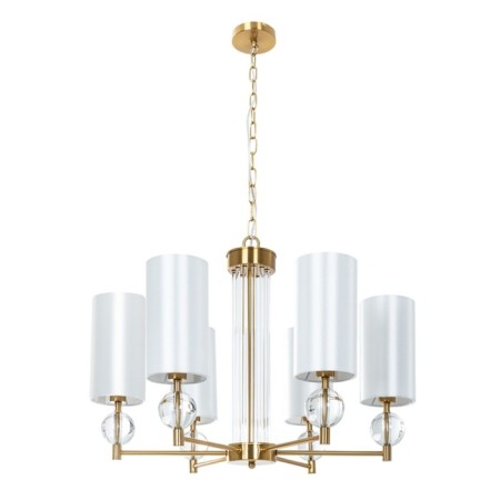 Suspended chandelier Arte Lamp Matar A4027LM-6PB, E14, 6x40 W, 65x65x48 cm, copper, transparent
