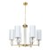 Suspended chandelier Arte Lamp Matar A4027LM-6PB, E14, 6x40 W, 65x65x48 cm, copper, transparent