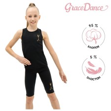 T-shirt for gymnastics and dancing Grace Dance, p. 36, black color
