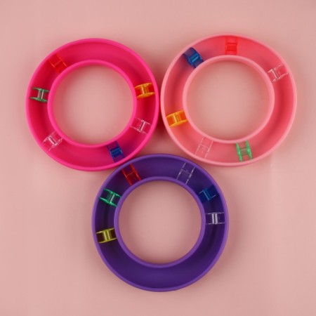 Ring, d = 13.5 cm, with a set of rumps, d = 20 mm, 6 pcs, color mix-3