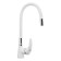 Kitchen mixer Zein Z2229, flexible silicone spout, cartridge ceramics 40 mm, white