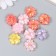 Decor for creativity plastic "Flower from hearts" mix d = 1.8 cm