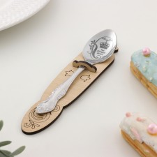 A teaspoon spoon with an engraving “You are the best”, h = 14cm.
