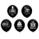 Airy ball 12 "" for a friend ", 1-way, set of 5 pcs., Black color