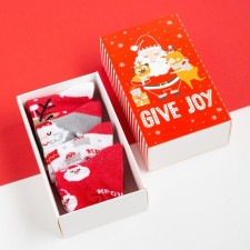 Set of New Year's children's socks crumb I 