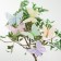 A butterfly for decor and floristry, on a clothespin, plastic, mix, 1 pc., 7 x 6 x 1 cm