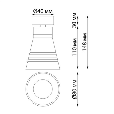Sobit lamp, 1x9W GU10, white color-1