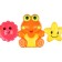Stretching on the stroller/crib "frogs", 3 toys, color mix, crush me