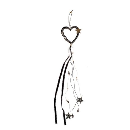 Decorative suspension "Heart with a star" 12 × 67 cm