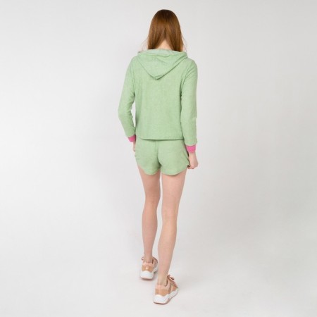 Women's costume (sweatshirt and shorts), peppermint color, rr 46-6