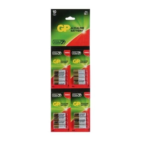 Alkalin battery GP, AA, LR6-16BL, 1.5V, tear-off blister, 4x4 pcs