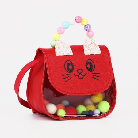 Baby bag on a magnet, red color