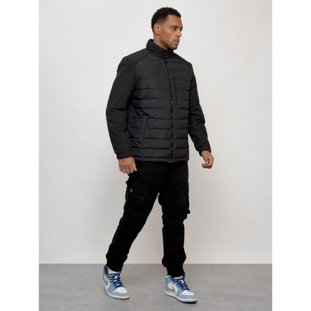 Male spring jacket, size 54, black color-2