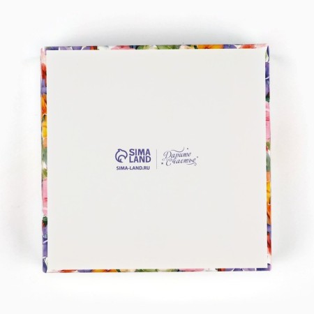 Box for confectionery "Flower Polyana", 10 x 10 x 10 cm-4