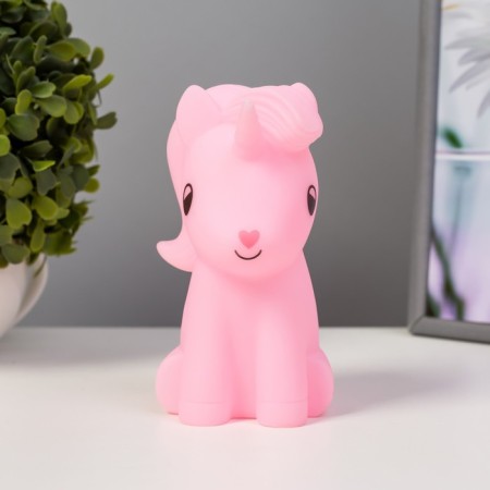 Nightmare cute LED unicorn from batteries mix 6.5x8.5x12 cm Risalux-1