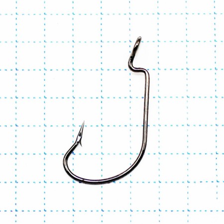 The hook KOI Offseet Worm, size 1 int, BN color, offset 10 pcs.