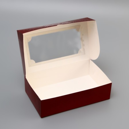 Folding box with the window "Happy New Year!", 25 x 15 x 7 cm-6
