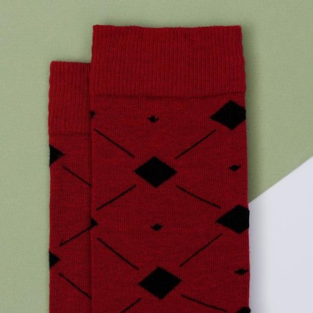 Socks Pattern Bordo p. 39-40 (24-26 cm)-1