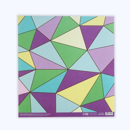 Scrapbooking paper "pastel geometry", 30.5 x 32 cm, 180 g/m²-2