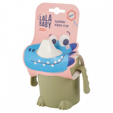 Children's Drill with hard -nose “Play with Me Hello, Dino!”, 270 ml, with handles, color mix-5