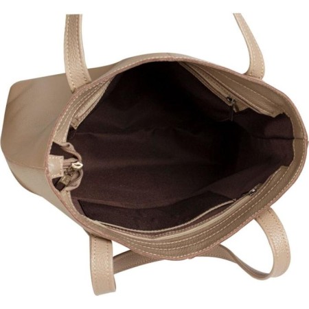 Bag Schoper on Mumi zipper, beige color-2