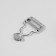 Basement for overalls, 25 mm, 10 pcs, silver color