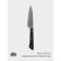 Knife kitchen vegetable Magistro Hinshitsu, stainless steel, 10.6 cm, black